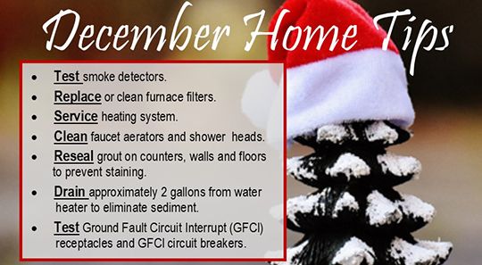 December Home Tips from A 2 Zuege Homes
